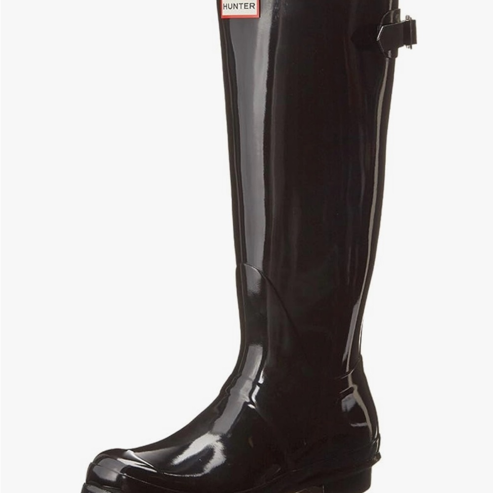 Hunter Black Tall Rain Boots